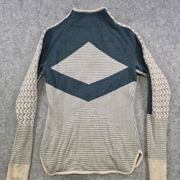 Smartwool Dacono Sweater Womens XS Full Zip Merino Wool Geometric Cardigan - Picture 15 of 16